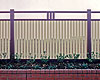 Contemporary timber and steel fence