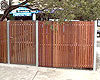 Timber fence and gate