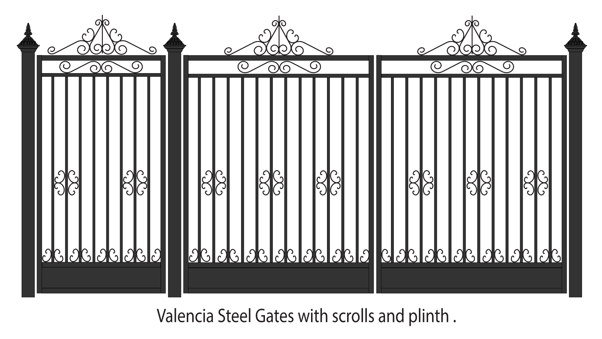 Steel Gate, wrought iron gates and metal fencing.