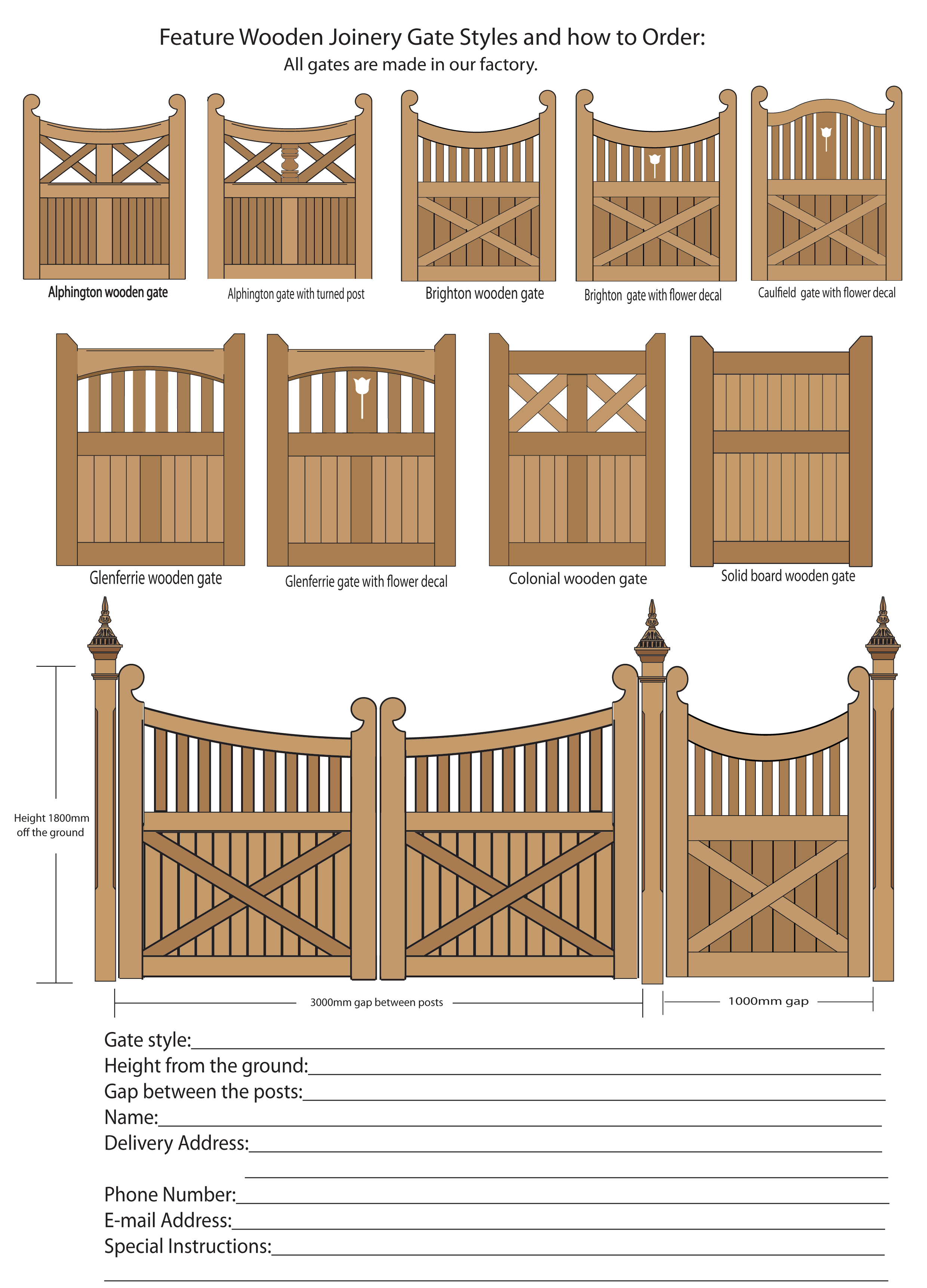 Wooden Gates and Timber gate design.