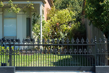 Victorian Wrought iron steel automatic sliding gate